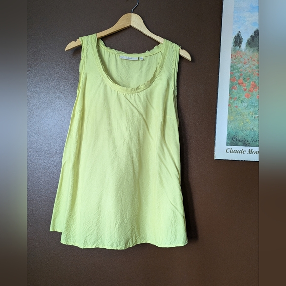 100% Silk NWT Sejour Green Cami - Picture 2 of 6